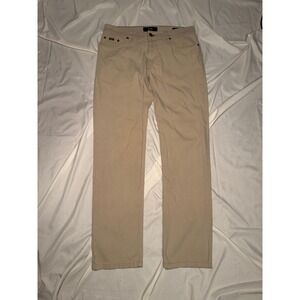 Brax Cooper Pants Mens 33/32 Tan Regular Fit Luxury Business Casual Ukraine made